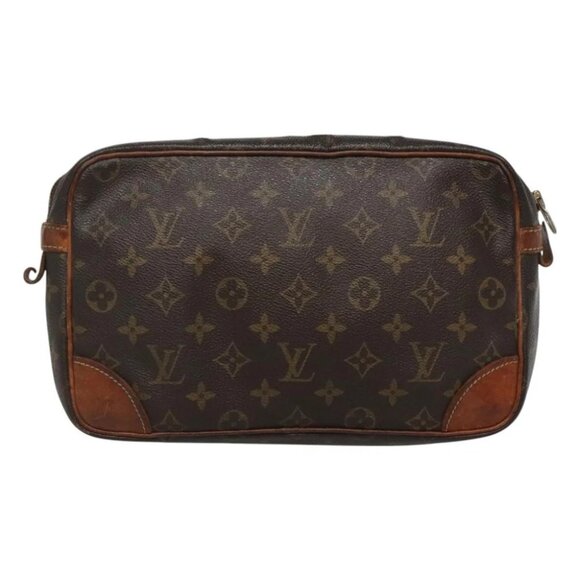 LOUIS VUITTON Monogram Compiegne 28 Clutch Bag M51845 LV Auth ti3246 - Picture 12 of 16